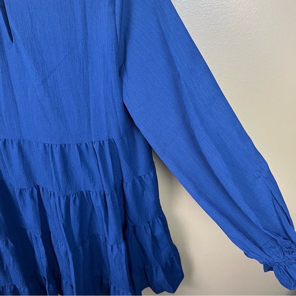 NEW Navy Blue Ruffle Dress Women's Small - Picture 9 of 15